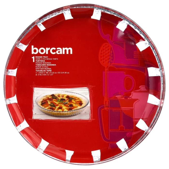 Plat rond en verre D32