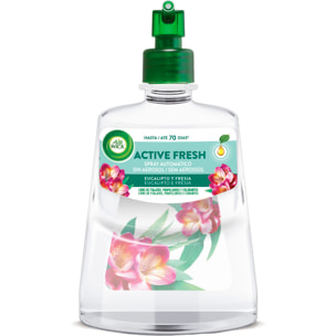 Air Wick Active Fresh Spray Automatico Sin Aerosol - Ambientador para casa con aroma a Eucalipto y Fresia - Recambio (228ml)