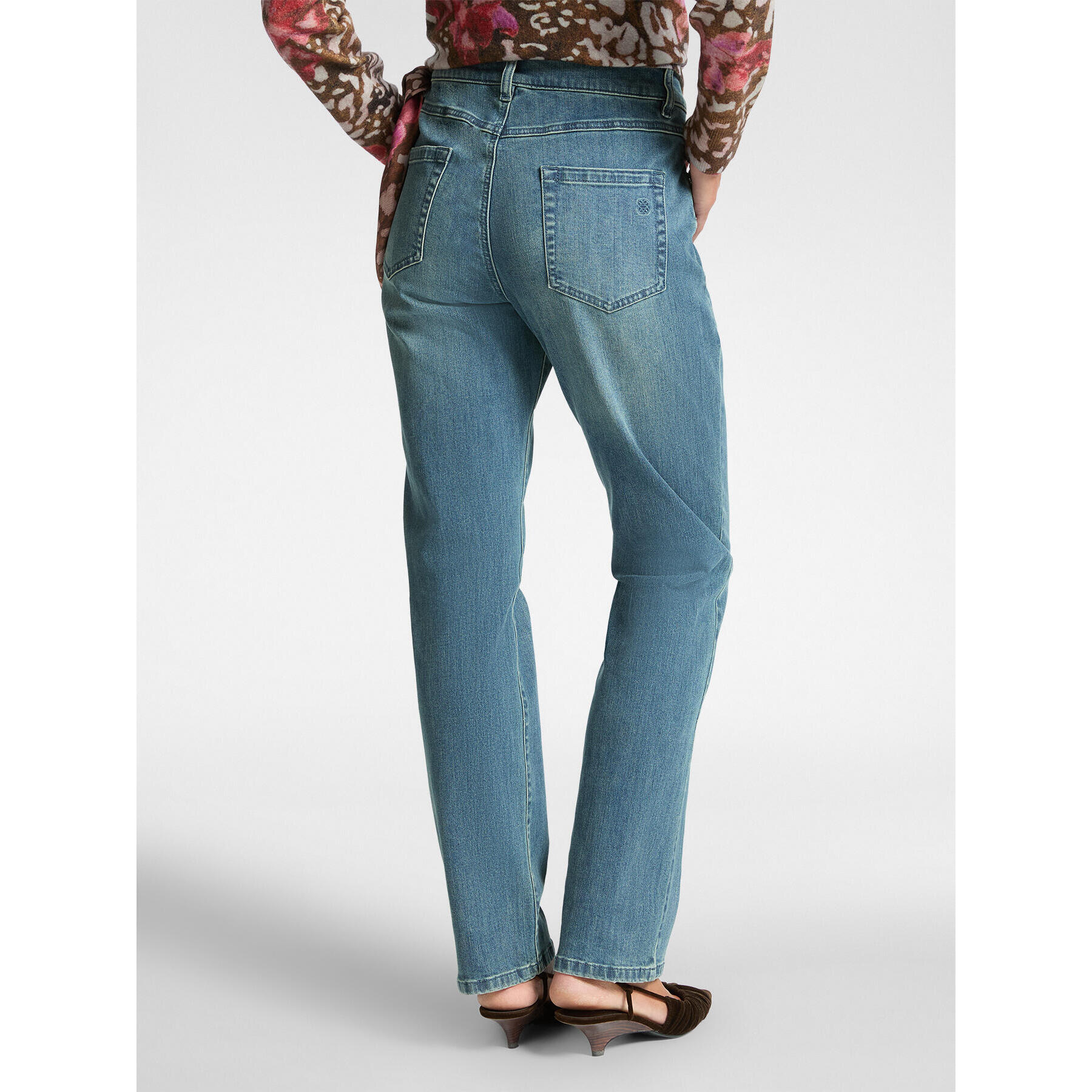 Elena Mirò - Vaqueros regulares de 5 bolsillos, "Rose" - Light - blue