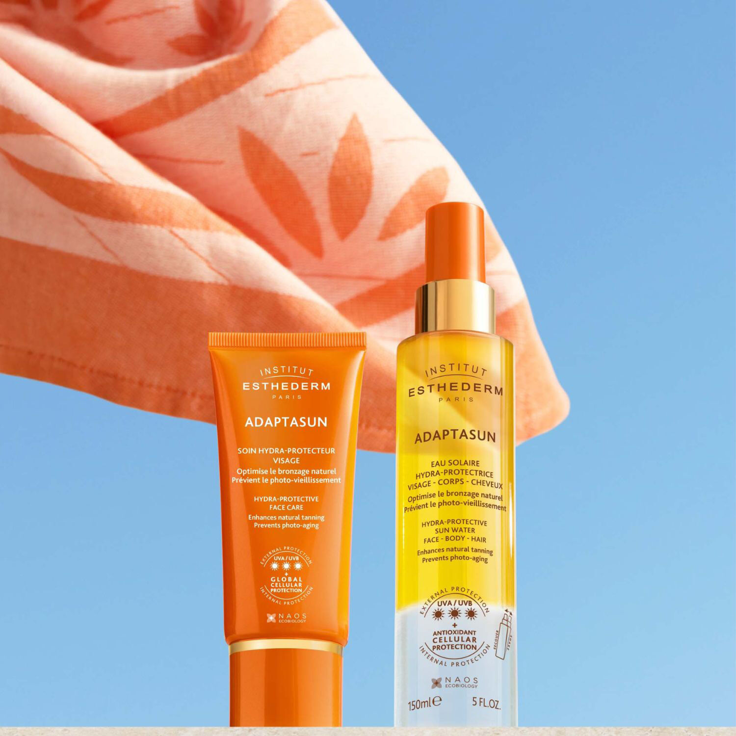 Adaptasun - Eau Solaire Hydra-Protectrice - Visage Corps et Cheveux 150 ml