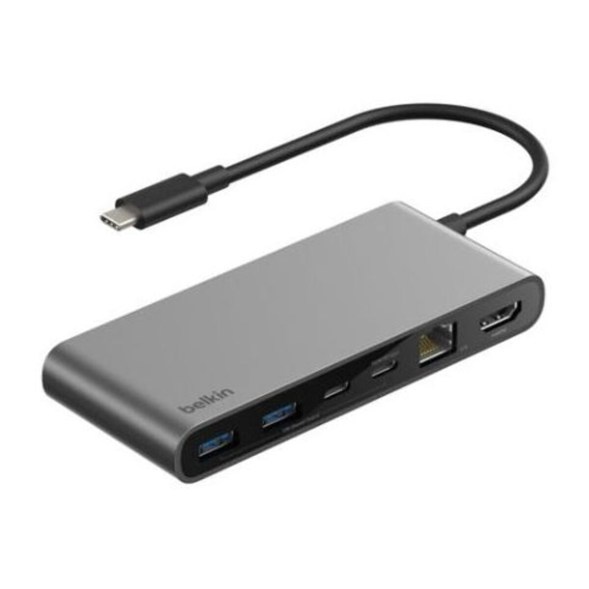Hub BELKIN 8 en 1 multiport Gris