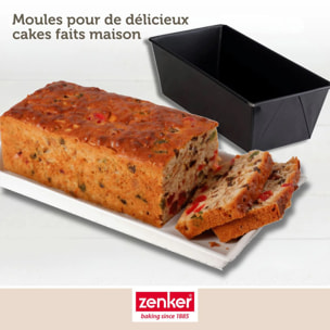 Lot de 2 moules à cake 25 cm Zenker Pure