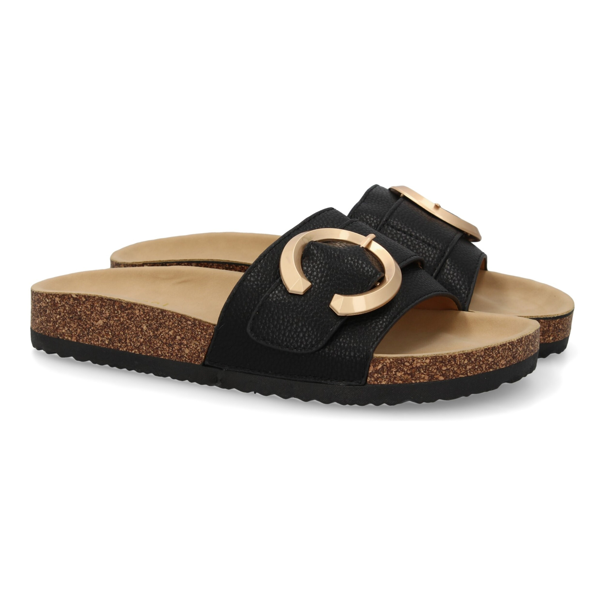 Sandalia plana de mujer, comoda y elegante, diseño moderno con material bio