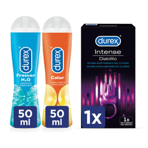 PACK DUREX PLAY ANILL DIABLILLO MM 6U + LUBRICANTE EFECTO CALOR + EFECTO FRÍO