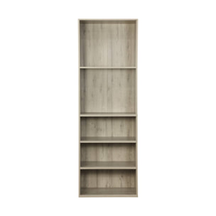Module dressing avec 5 étagères. couleur naturel. panneaux stratifiés