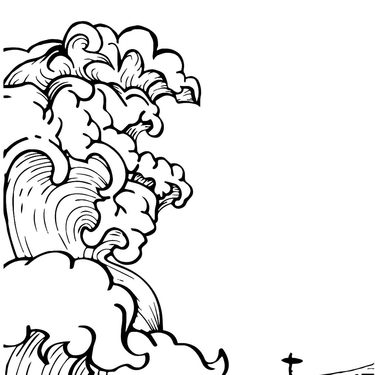 Tableau shore break Tableau plexiglas