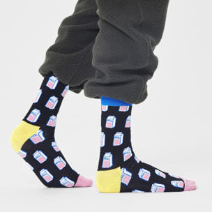 Pack de 2 calcetines blanco y negro Happy socks