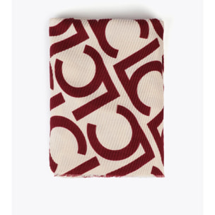Foulard plissettato bicolore