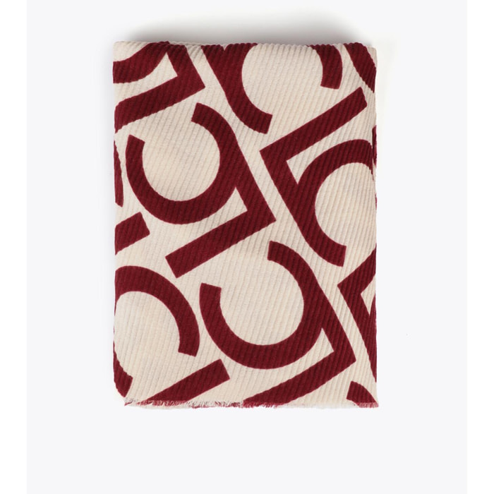 Foulard plissettato bicolore