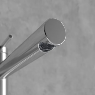Mitigeur lavabo surélevé Loop & Friends sans tirette Chrome