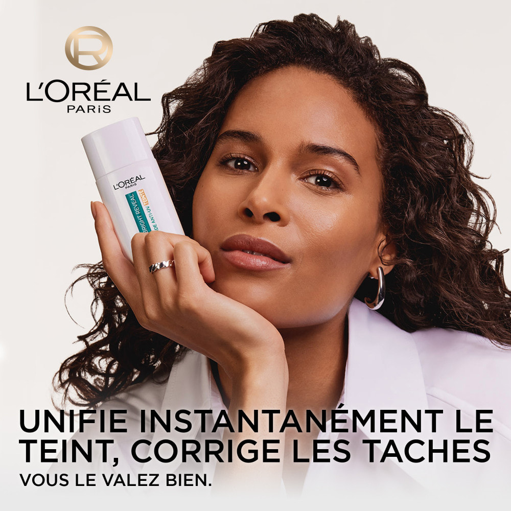 L'Oréal Paris Bright Reveal Fluide Anti-UV SPF 50 Teinte Medium Niacinamide 50ml