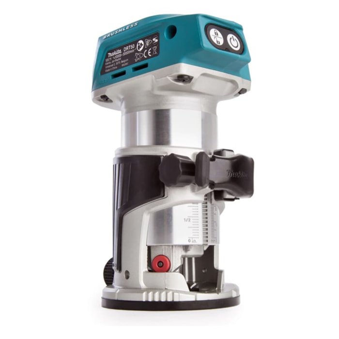 Affleureuse sans fil 18V LXT - MAKITA - sans batterie, ni chargeur - avec accessoires - MakPac - DRT50ZJX3