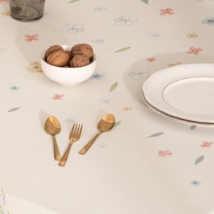 Nappe imprimée anti-tâches ORION VERT