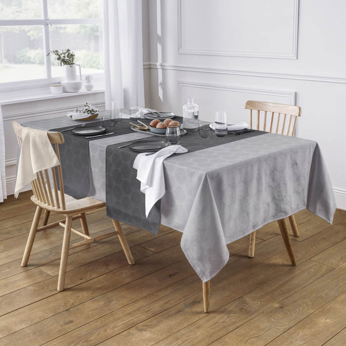 2 sets de table en damassés - Gris anthracite