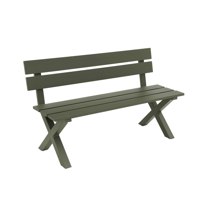 Banc de jardin aluminium 2 places TERRALU