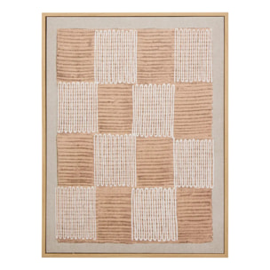 Toile imprimée Baka 30x40cm marron