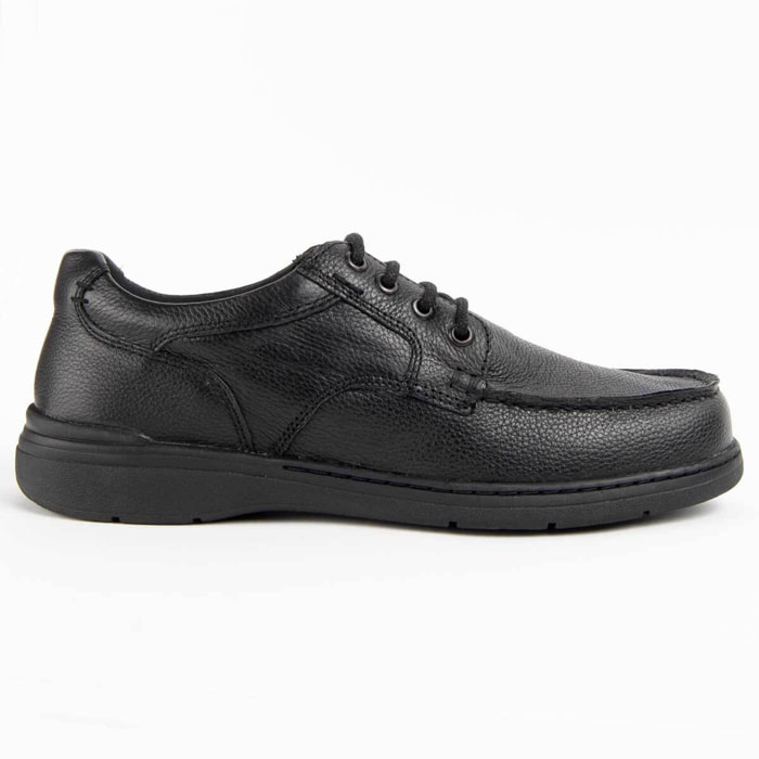 Zapato Oxford De Piel - Negro