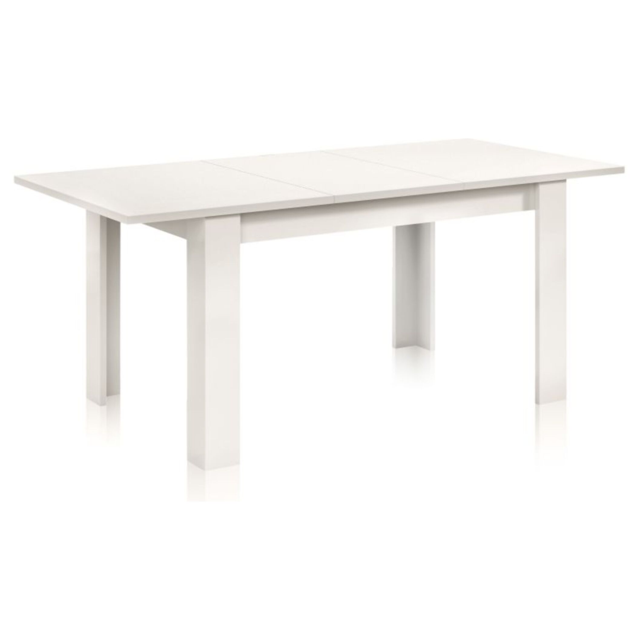 Mesa de comedor extensible Danna Blanco Brillo