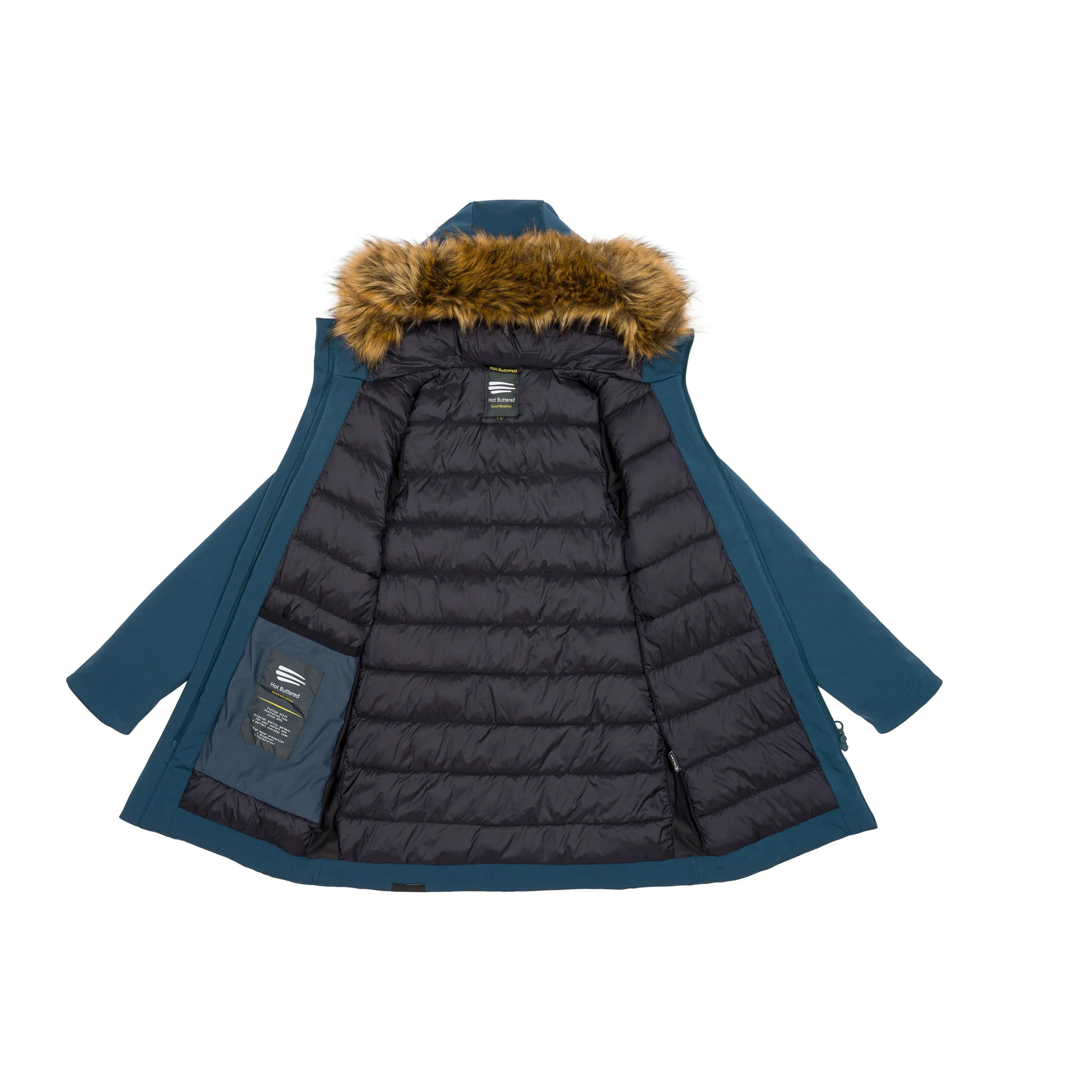 Parka DAHLIA imbottito impermeabile blu chiaro