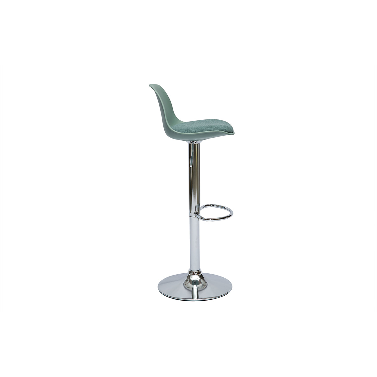 Tabourets de bar design vert de gris (lot de 2) STEEVY