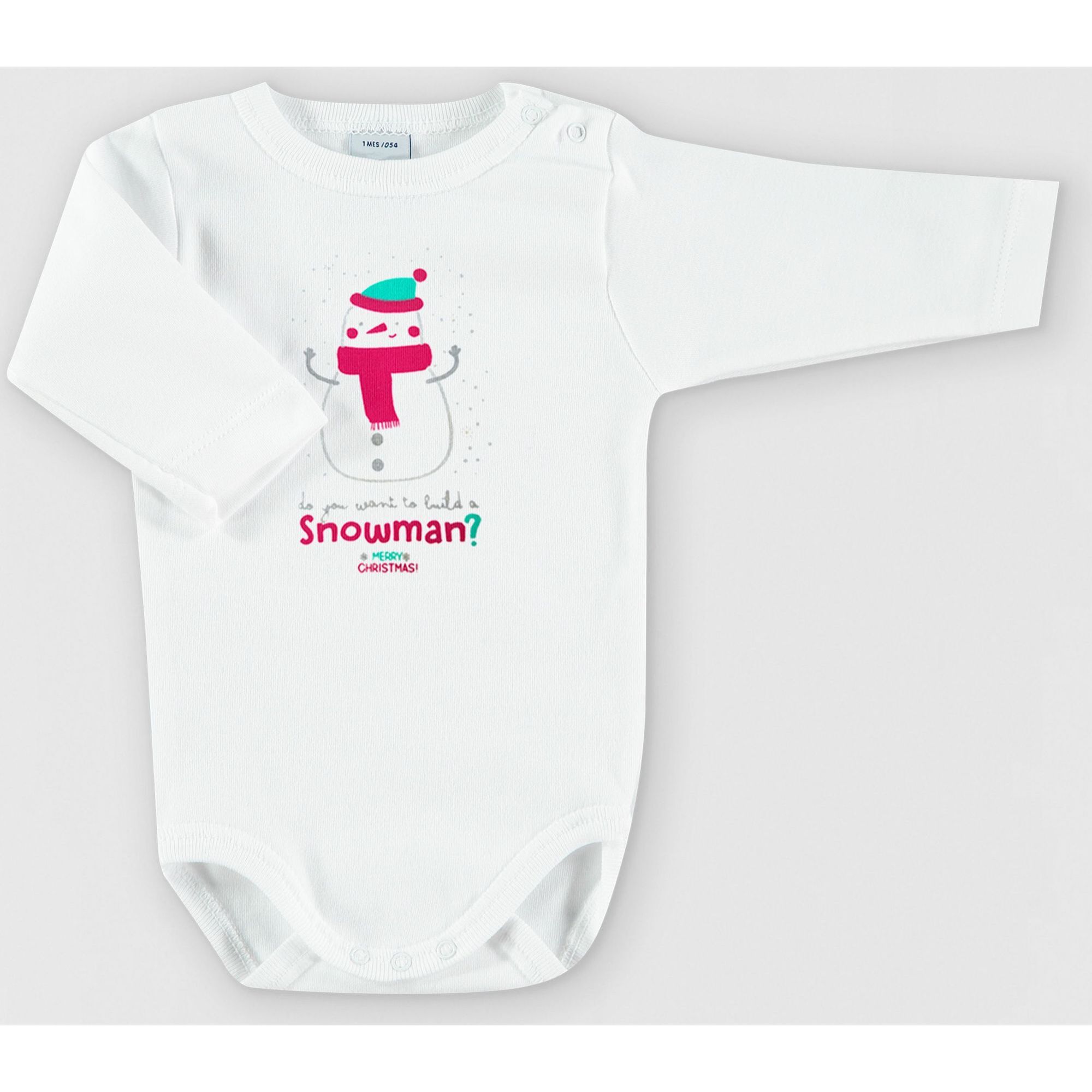 Body bebé navidad frases manga larga