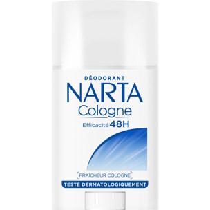 Lot de 12 - Narta Cologne Femme Déodorant Stick Efficacité 48h 50ml
