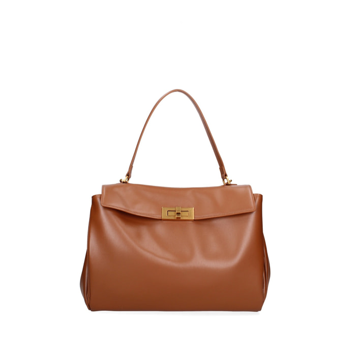 Borsa a mano da donna Made in Italy - Modello Lyria Pro - 100% pelle - 34.0 x 25.0 x 12.0 cm