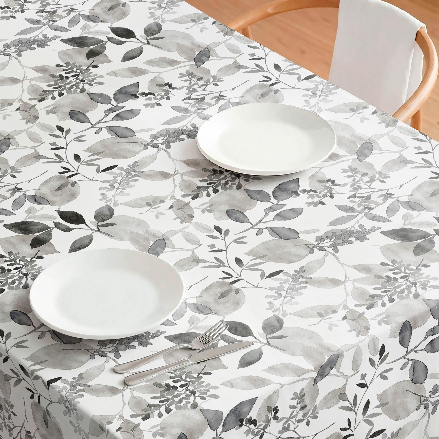 Nappe anti-taches ECLIPSE NOIR - coton mélangé