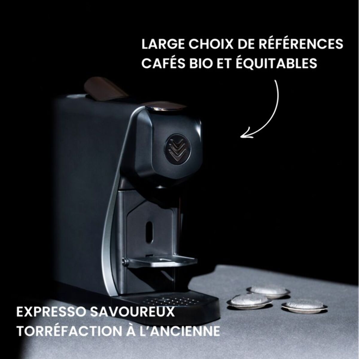 Cafetière à dosette MALONGO EOH NOIR MAT
