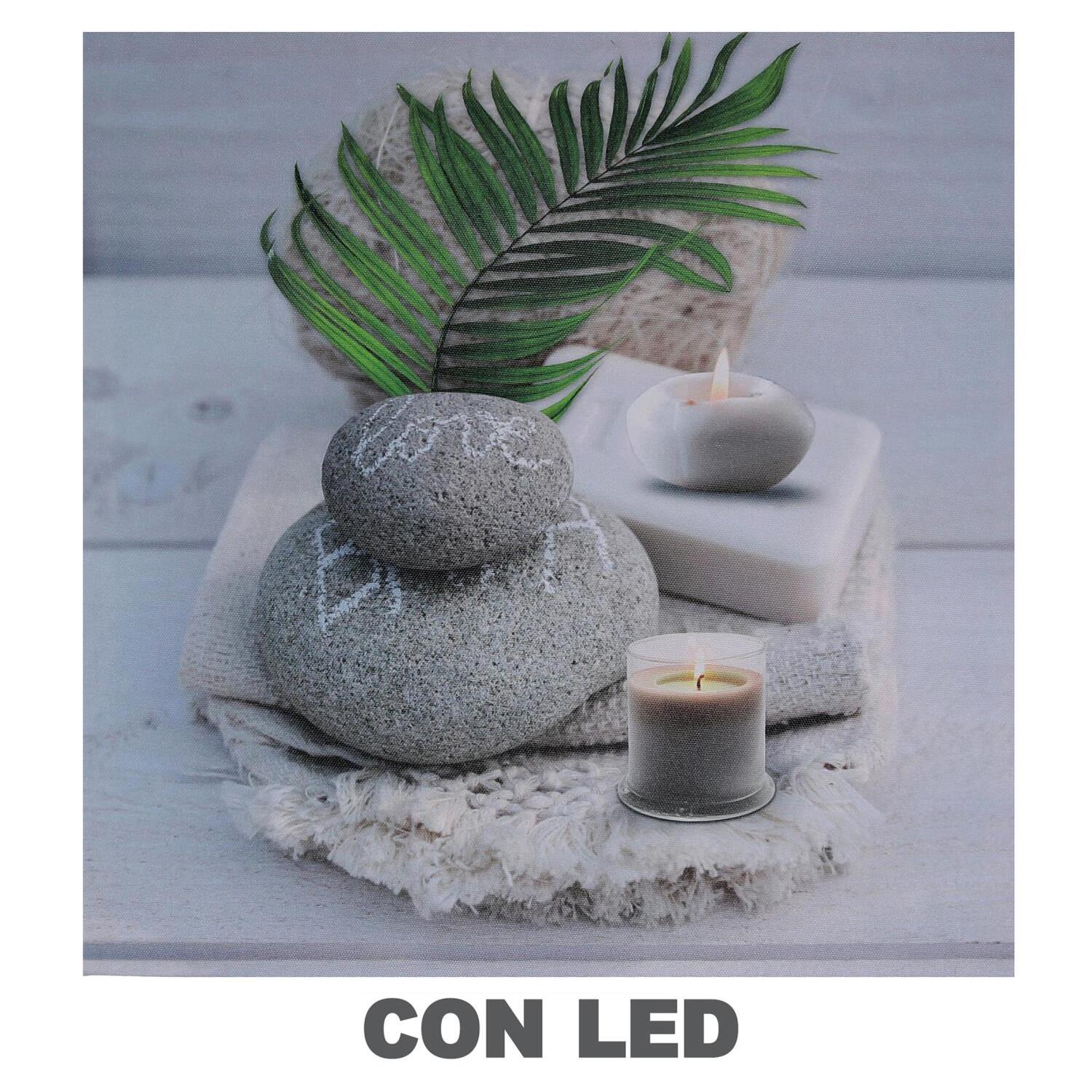 Quadro con led zen cm40x2,3x40