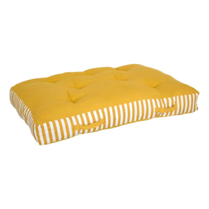 Coussin de sol d'extérieur Poolside 80x120x15cm jaune