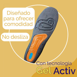 PACK PLANTILLAS GEL ACTIV PROFESIONAL HOMBRE + SCHOLL DESODORANTE PARA PIES