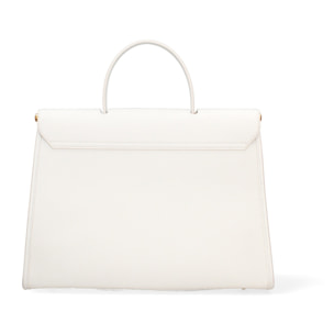 Borsa a mano da donna Made in Italy - Modello Zaffiro Lux - 100% pelle - 35.0 x 27.0 x 13.0 cm