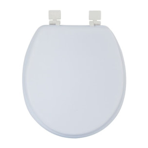Abattant wc Moelleux Blanc - Charnières PS MSV