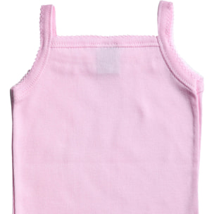 Body bebé tirantes finos volantes niña