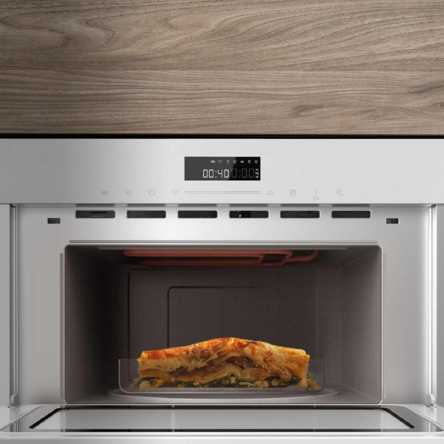 Horno Microondas Integrable Bolero Hexa MW703800 Glass White. 1450W, 34L de Capa