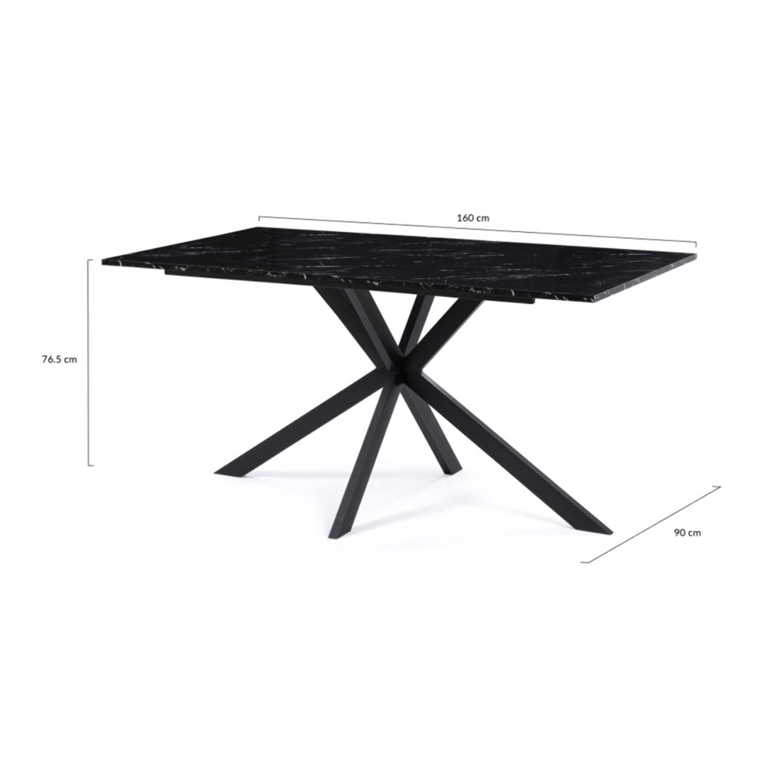 Table repas Glam 160 cm