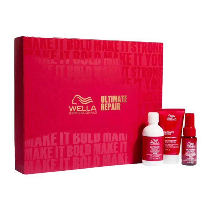 WELLA PROFESSIONALS Set Cofanetto Ultimate Repair Shampoo 100ml + Mask 75ml + Miracle Hair 30ml