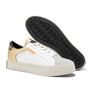 Zapatillas Altas Mujer Half Moon Low Nap Oro D.Franklin