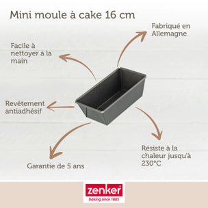 Set pâtisserie avec mini moule à cake, bols à mixer, verre mesureur et spatule Zenker