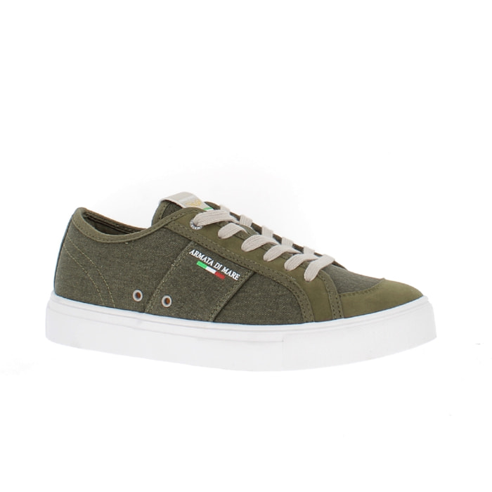 Armata di Mare Scarpe Uomo Sneakers Casual Stringate Basse con Soletta Rimovibile in Memory Foam AMU SS23D330 Khaki