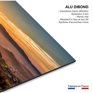 Tableau coucher de soleil sur le pays basque Tableau alu Dibond