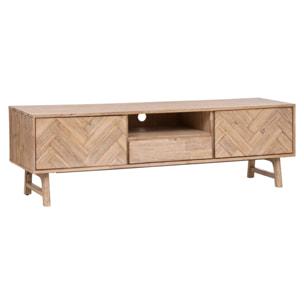 Meuble TV "Aeris" - 2 portes - bois d'acacia