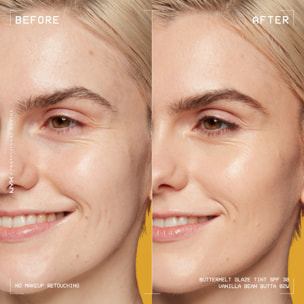 NYX Professional Makeup Buttermelt Glaze Tint, Fond de teint SPF30 jusqu'à 12h de tenue, Vanilla Bean Butta