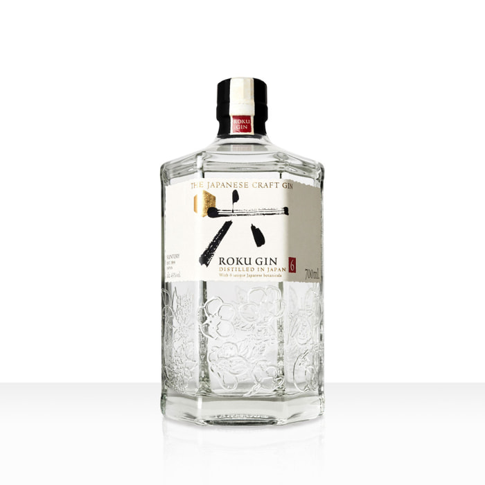 Roku Gin Craft Japonais - Gin aux 6 Botaniques Japonaises| 43% vol | 70cl