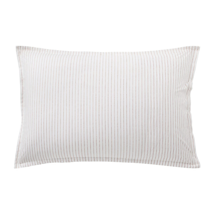 Taie d'oreiller imprimée en percale de coton, HONORÉ, Orange Écureuil