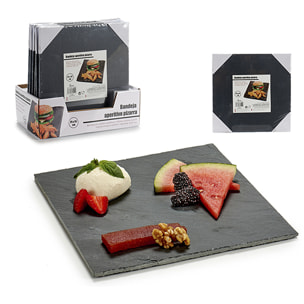 Tavola aperitivo quadrata 25x25cm