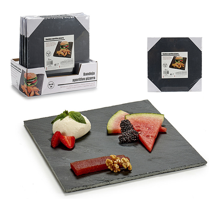 Tavola aperitivo quadrata 25x25cm