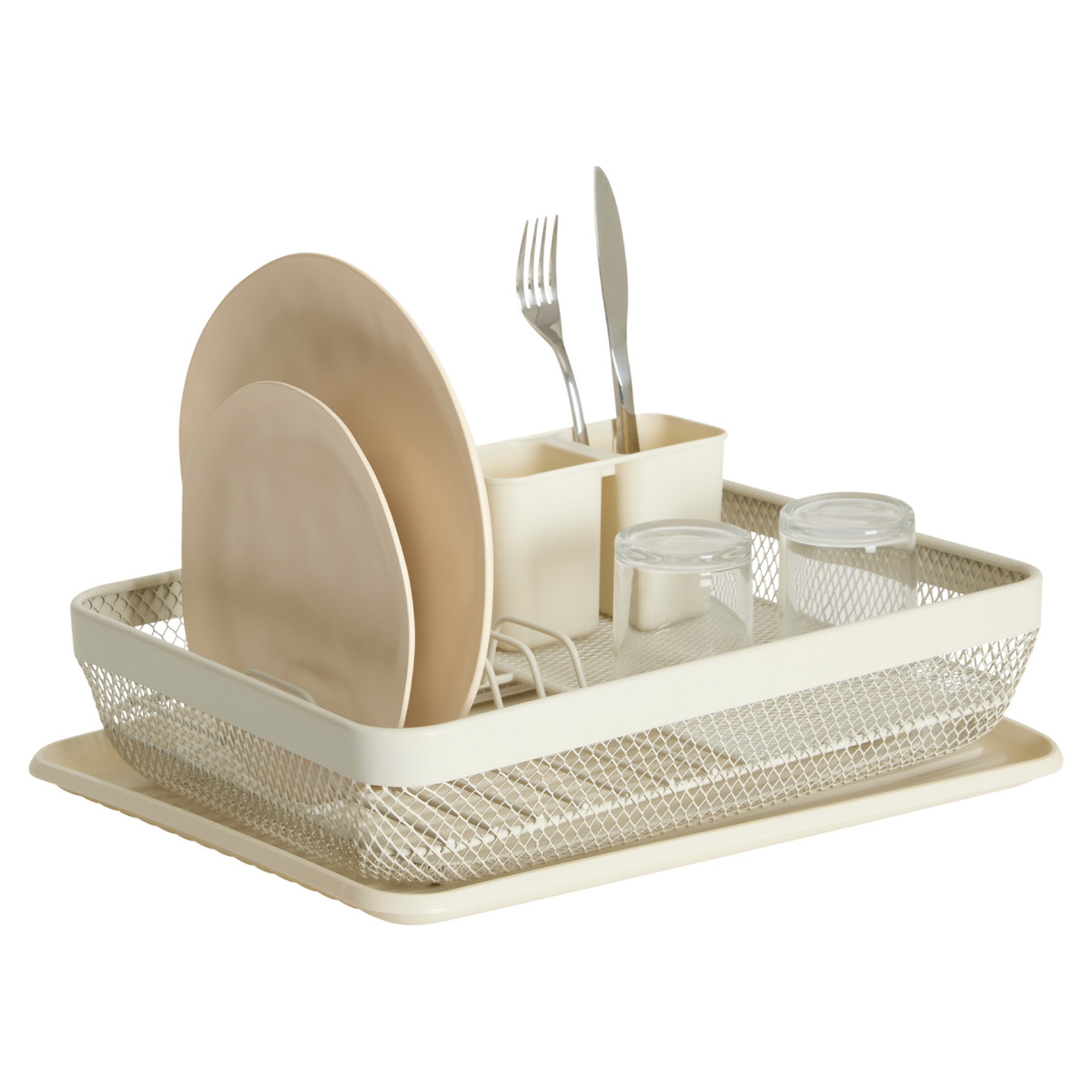 Égouttoir "Mayaj" en plastique beige