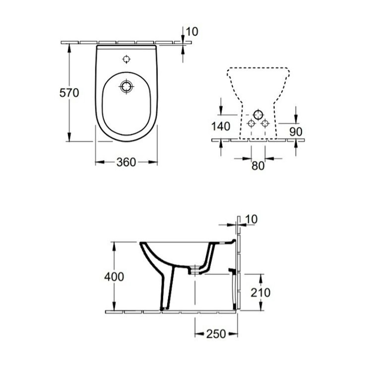 Bidet à poser O Novo